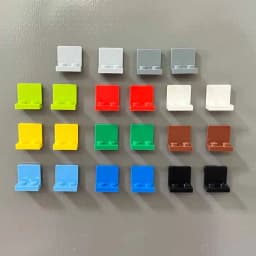 DIY Magnetic Bracket 1x2-2x2 Building Blocks MOC Creative Fridge Magnet Sticker Toy for Kid Christmas Gift Figure Support 99207