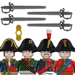 Kids Toys Napoleonic Cavalry Building Blocks War Horse Saddle Soldiers Mini Action Figures Toys For Kids Christmas Gifts