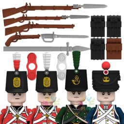 Kids Toys Napoleonic Cavalry Building Blocks War Horse Saddle Soldiers Mini Action Figures Toys For Kids Christmas Gifts