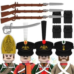 Kids Toys Napoleonic Cavalry Building Blocks War Horse Saddle Soldiers Mini Action Figures Toys For Kids Christmas Gifts