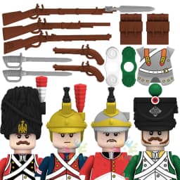 Kids Toys Napoleonic Cavalry Building Blocks War Horse Saddle Soldiers Mini Action Figures Toys For Kids Christmas Gifts