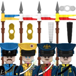 Kids Toys Napoleonic Cavalry Building Blocks War Horse Saddle Soldiers Mini Action Figures Toys For Kids Christmas Gifts