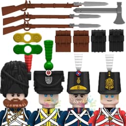 Kids Toys Napoleonic Cavalry Building Blocks War Horse Saddle Soldiers Mini Action Figures Toys For Kids Christmas Gifts