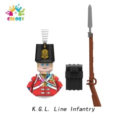 Kids Toys Napoleonic Cavalry Building Blocks War Horse Saddle Soldiers Mini Action Figures Toys For Kids Christmas Gifts