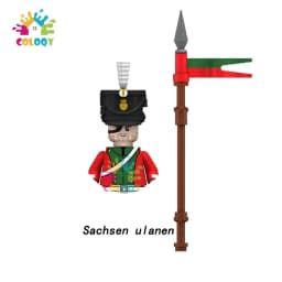 Kids Toys Napoleonic Cavalry Building Blocks War Horse Saddle Soldiers Mini Action Figures Toys For Kids Christmas Gifts
