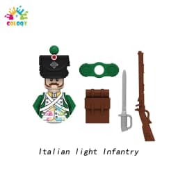 Kids Toys Napoleonic Cavalry Building Blocks War Horse Saddle Soldiers Mini Action Figures Toys For Kids Christmas Gifts