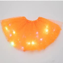 LED Glowing Light Girls Princess Tutu Skirt Christmas All Saints' Days Wedding Party Dancing Miniskirt 3-8Years Costume Clothing