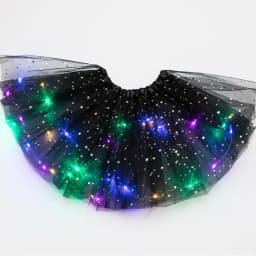 LED Glowing Light Girls Princess Tutu Skirt Christmas All Saints' Days Wedding Party Dancing Miniskirt 3-8Years Costume Clothing
