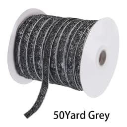 50Yard Glitter Velvet Satin Ribbon Multicolor No Elastic Single Face Ribbon for Christmas DIY Craft Gift Wrapping Bow Decoration