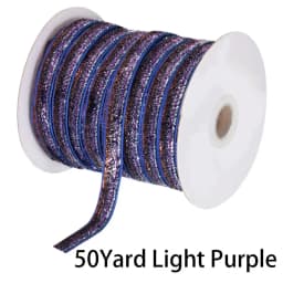 50Yard Glitter Velvet Satin Ribbon Multicolor No Elastic Single Face Ribbon for Christmas DIY Craft Gift Wrapping Bow Decoration
