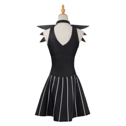 Anime Jack Skellington Cosplay Costume Christmas Outfit Black Stripe Dress For Woman Halloween Costume for Woman