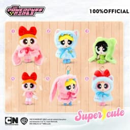 Genuine 15cm Powerpuff Girls Plush Doll Cloak Series Bag Ornaments Cartoon Dress Up Soft Stuffed Toys Keychain Christmas Gifts