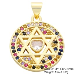 Juya Micro Pave Zircon 18K Real Gold Plated Luxury Animal Panther Lion Leopard Charms For DIY Christmas Pendant Jewelry Making