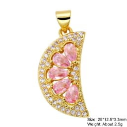 Juya Micro Pave Zircon 18K Real Gold Plated Luxury Animal Panther Lion Leopard Charms For DIY Christmas Pendant Jewelry Making