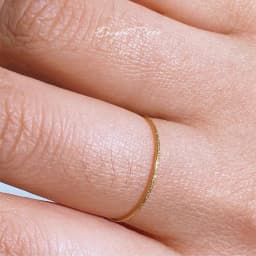 Minimalist Thin Matte Stainless Steel Rings for Women Korean Women's Girls Jewelry Christmas Thin Band Ring Set 18K Gold Plated