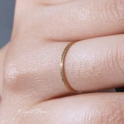 Minimalist Thin Matte Stainless Steel Rings for Women Korean Women's Girls Jewelry Christmas Thin Band Ring Set 18K Gold Plated