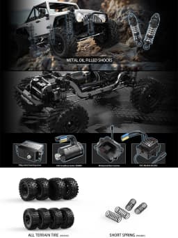 NEW MJX HYPER GO H12Y H12Y+ 1/12 RC Car Brushless FOC 4WD Remote Control Mountaineering Off-Road Climbing Off Road RC Toy Christmas Festival Gift Set