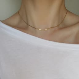 925 Sterling Silver 1mm Snake Chain Necklace, 16–30 Inches, Women's Christmas Party Gift Jewelry Fashion