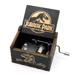 Different styles Wooden Hand Cranked Music Box Jurassic Can't Help Falling in Love Valentine's Day to Christmas Birthday Gift