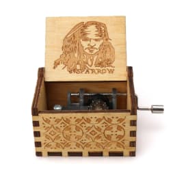 Different styles Wooden Hand Cranked Music Box Jurassic Can't Help Falling in Love Valentine's Day to Christmas Birthday Gift