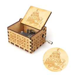 Different styles Wooden Hand Cranked Music Box Jurassic Can't Help Falling in Love Valentine's Day to Christmas Birthday Gift