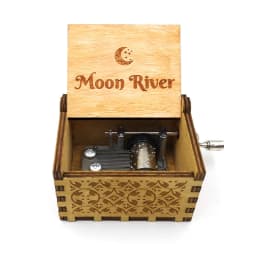 Different styles Wooden Hand Cranked Music Box Jurassic Can't Help Falling in Love Valentine's Day to Christmas Birthday Gift