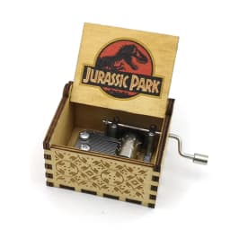 Different styles Wooden Hand Cranked Music Box Jurassic Can't Help Falling in Love Valentine's Day to Christmas Birthday Gift
