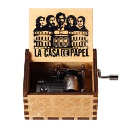 Different styles Wooden Hand Cranked Music Box Jurassic Can't Help Falling in Love Valentine's Day to Christmas Birthday Gift