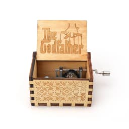 Different styles Wooden Hand Cranked Music Box Jurassic Can't Help Falling in Love Valentine's Day to Christmas Birthday Gift
