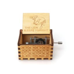 Different styles Wooden Hand Cranked Music Box Jurassic Can't Help Falling in Love Valentine's Day to Christmas Birthday Gift