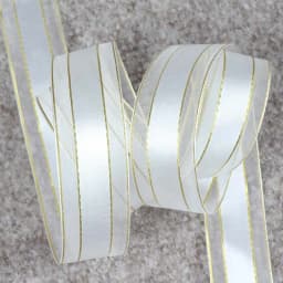 5 Yards 25mm Organza Ribbons Gold Metallic Egde Ribbons For Wedding Christmas Party Decor Flower Gift Packing Ribbon For Crafts