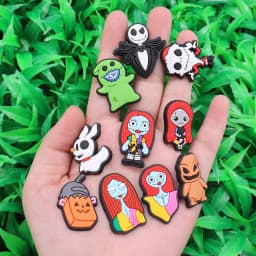 Good Quality 1-23pcs PVC Shoe Charms The Nightmare Before Christmas PVC Accessories Sandals Ornaments For Children DIY Present