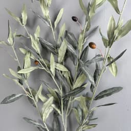 Artificial Olive Branch With Realistic Faux Leaves Fake Plants For Room Wedding Decor Arched Flower Wreath Christmas Outdoor