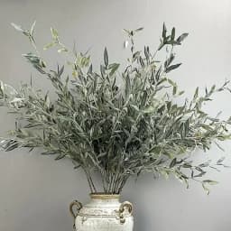 Artificial Olive Branch With Realistic Faux Leaves Fake Plants For Room Wedding Decor Arched Flower Wreath Christmas Outdoor