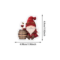 50PCS Christmas Dwarf Stickers Exquisite and Cute Santa Claus Account Material Phone Case Laptop Luggage Waterproof Stickers
