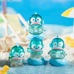 Sanrio Characters Hangyodon Holiday Beach Stacking Mini Blind Box Toy Figures Collectibles Desk Decor Christmas Gifts