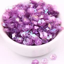 10g/Pack 6mm 8mm Concave Plum Flower Sequins Christmas Decoration Crafts Paillettes DIY Ornament Sewing Lentejuelas Accessories
