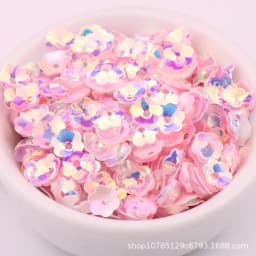 10g/Pack 6mm 8mm Concave Plum Flower Sequins Christmas Decoration Crafts Paillettes DIY Ornament Sewing Lentejuelas Accessories