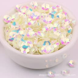 10g/Pack 6mm 8mm Concave Plum Flower Sequins Christmas Decoration Crafts Paillettes DIY Ornament Sewing Lentejuelas Accessories