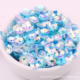 10g/Pack 6mm 8mm Concave Plum Flower Sequins Christmas Decoration Crafts Paillettes DIY Ornament Sewing Lentejuelas Accessories