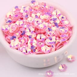 10g/Pack 6mm 8mm Concave Plum Flower Sequins Christmas Decoration Crafts Paillettes DIY Ornament Sewing Lentejuelas Accessories