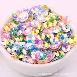 10g/Pack 6mm 8mm Concave Plum Flower Sequins Christmas Decoration Crafts Paillettes DIY Ornament Sewing Lentejuelas Accessories