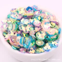 10g/Pack 6mm 8mm Concave Plum Flower Sequins Christmas Decoration Crafts Paillettes DIY Ornament Sewing Lentejuelas Accessories