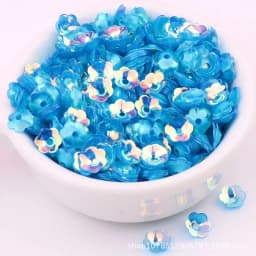 10g/Pack 6mm 8mm Concave Plum Flower Sequins Christmas Decoration Crafts Paillettes DIY Ornament Sewing Lentejuelas Accessories