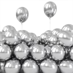 50 pcs 5 Inch Chrome Metallic Helium Balloons for Birthday Wedding Anniversary Christmas Party Decorations