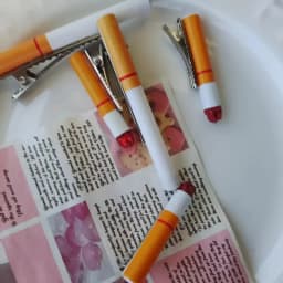 1Pc Creative Funny Emulated Cigarette Hairpins Halloween Christmas Birthday Bachelorette Party Women Hair Clips Girls Headwear