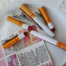 1Pc Creative Funny Emulated Cigarette Hairpins Halloween Christmas Birthday Bachelorette Party Women Hair Clips Girls Headwear