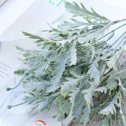 5pcs Chrysanthemum Leaf Artificial Flower Plant for Home Wall Vase Wedding Photography Decoration Christmas Wreath DIY Gift Box