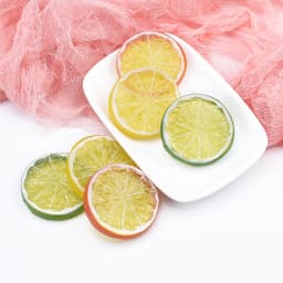 5/10 Pieces Plastic Lemon Slices Christmas Decorations for Home Artificial Fruit Scrapbooking Kids Toys Wedding Scrapbooking