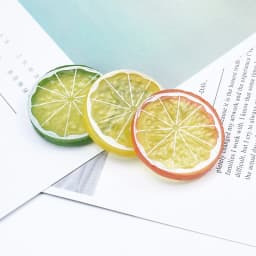 5/10 Pieces Plastic Lemon Slices Christmas Decorations for Home Artificial Fruit Scrapbooking Kids Toys Wedding Scrapbooking